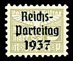 Nazi Party Dues "NSDAP"  1934, 5RM Reichs Partei Tag 1937